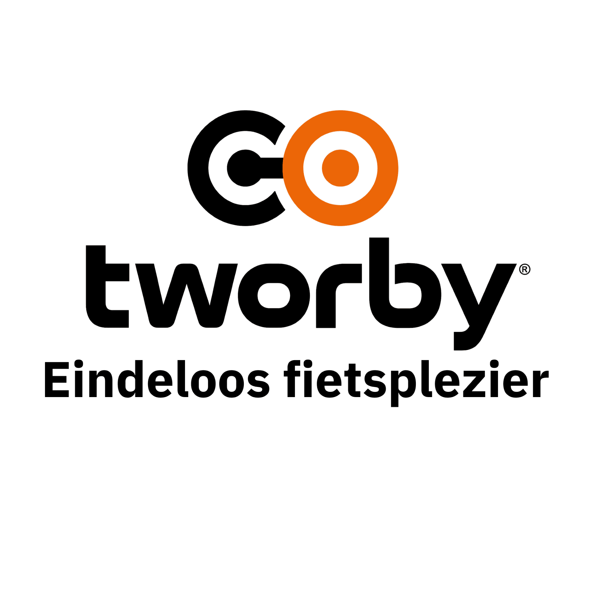 Logo van Tworby, de eindeloos fietsplezier specialist.